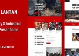 Lantan Factory & Industrial WordPress Theme Nulled Free Download