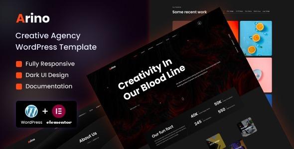 Arino Creative Agency WordPress Theme Nulled Free Download