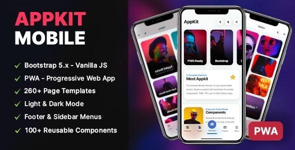 Azures Mobile Template & PWA Nulled Free Download