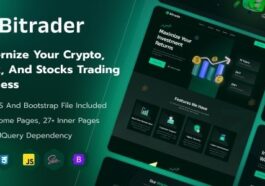 Bitrader Crypto, Stock and Forex Trading Business HTML Template Nulled Free Download