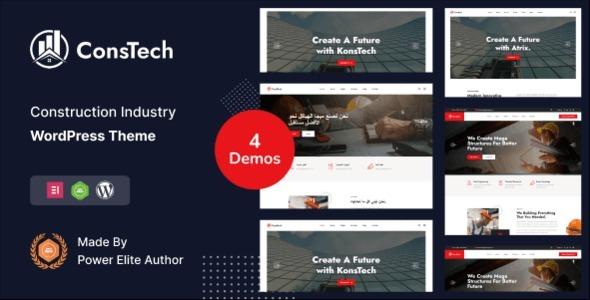 Constech Construction WordPress Theme Nulled Free Download