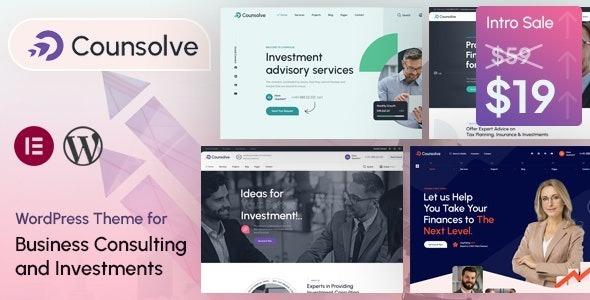 Counsolve Consulting & Investments WordPress Theme Nulled Free Download