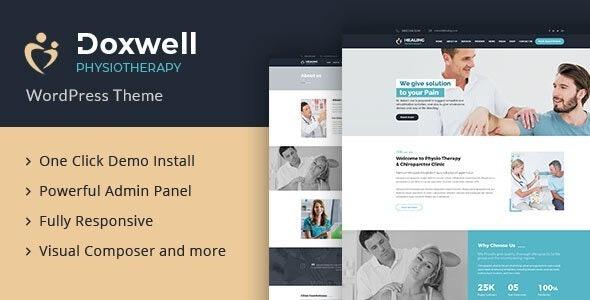 Doxwell Physical Therapy WordPress Theme Nulled Free Download