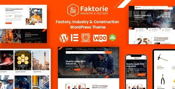 Faktorie Industry & Factory WordPress Theme Nulled Free Download