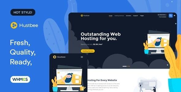 Hustbee Hosting HTML & WHMCS Template Free Download