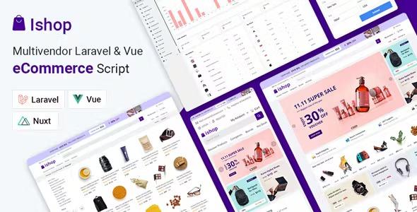 Ishop Multivendor Laravel & Vue eCommerce CMS Nulled Free Download