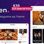 Kayleen Blog & Magazine WordPress Theme Nulled Free Download