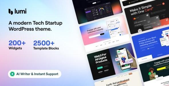 Lumi Tech Startup WordPress Theme Nulled Free Download