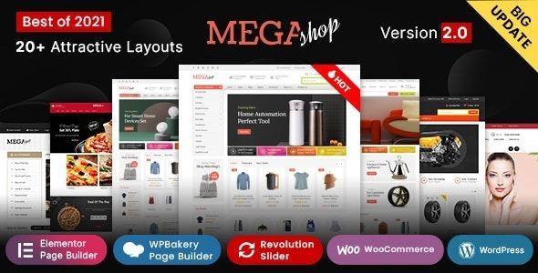 Mega Shop WooCommerce Responsive Theme Nulled Free Download