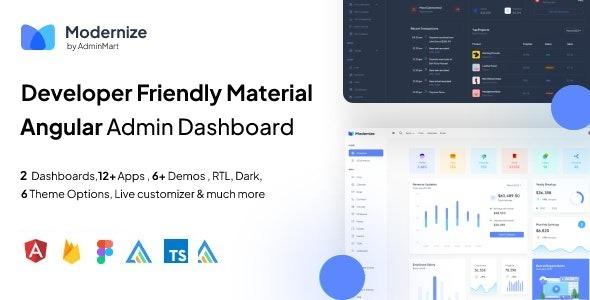 Modernize Angular Admin Dashboard Nulled Free Download