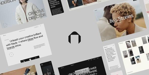 Nayla Multi-Concept Creative Portfolio Template Nulled Free Download