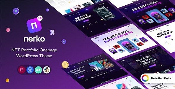 Nerko NFT Portfolio WordPress Theme Nulled Free Download