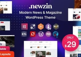 Newzin WordPress Newspaper & Magazine Theme Nulled Free Download