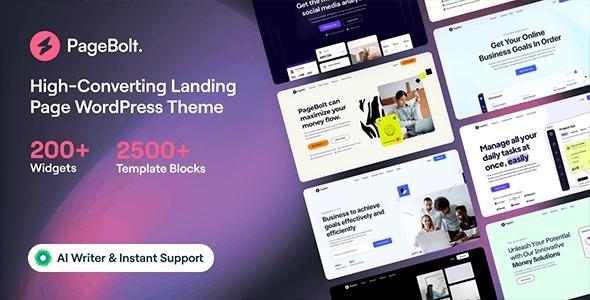 PageBolt Landing Page WordPress Theme Nulled Free Download