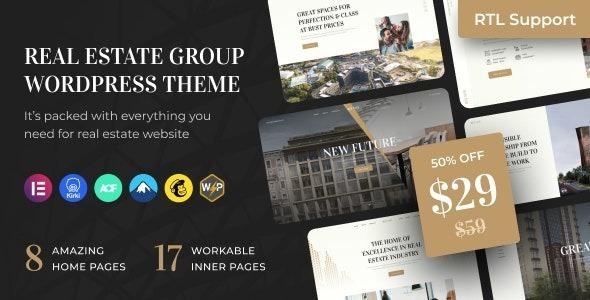 Reland Real Estate Group WordPress Theme + RTL Nulled Free Download