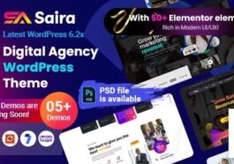 Saira Digital Agency Creative Portfolio Theme Nulled Free Download