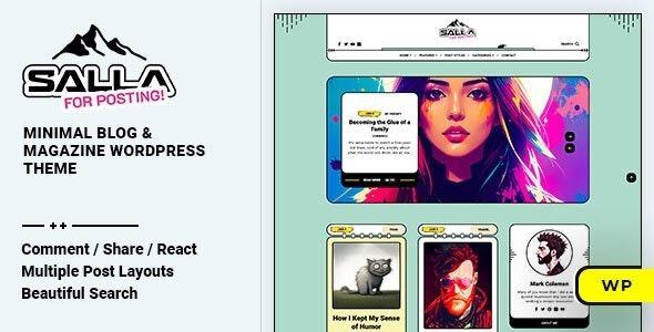 Salla Blog & Magazine WordPress Theme Nulled Free Download