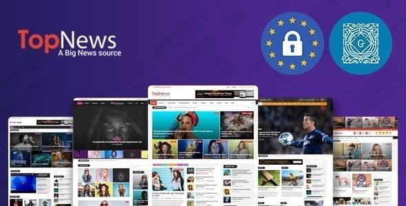 TopNews News Magazine Newspaper Blog Viral & Buzz WordPress Theme Nulled Free Download