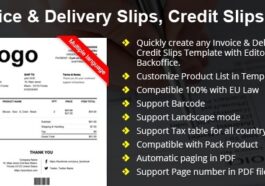 Advance Invoice, Delivery, Credit PDF Custom Number PrestaShop Nulled Free Download