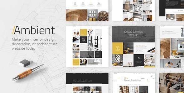 Ambient Modern Interior Design and Decoration Theme Nulled Free Download