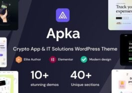 Apka App Landing Page WordPress Theme Nulled Free Download