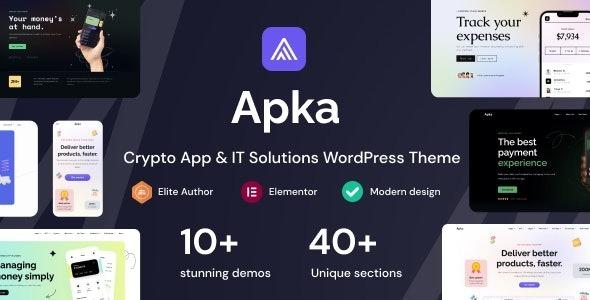 Apka App Landing Page WordPress Theme Nulled Free Download