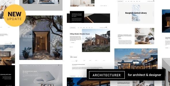 Architecturer WordPress for Interior Designer Nulled Free Download