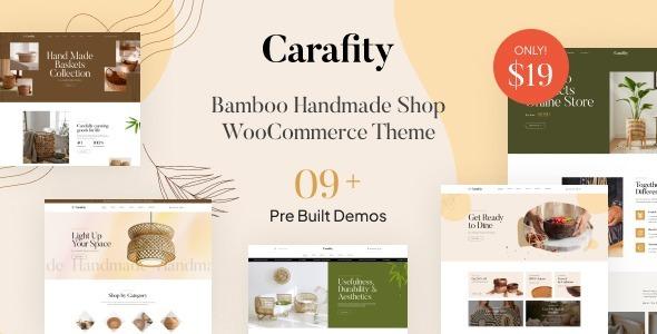 Carafity Bamboo Handmade Shop WooCommerce Theme Nulled Free Download