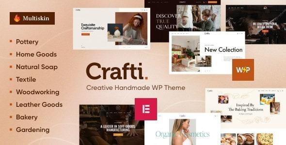 Crafti Creative Handmade WordPress Theme Nulled Free Download