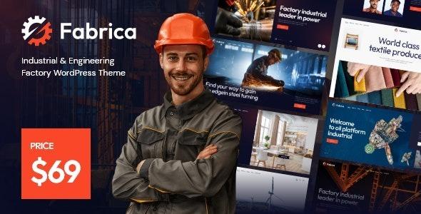 Fabrica Industrial & Engineering Factory WordPress Theme Nulled Free Download