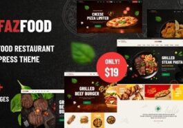 Fazfood Fast Food Restaurant WordPress Theme Nulled Free Download