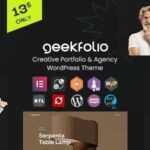 Geekfolio Elementor Creative Portfolio & Agency WordPress Theme Nulled Free Download