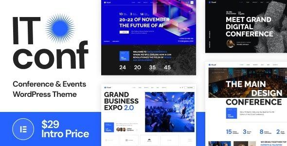 ITconf Conference & Events WordPress Theme Nulled Free Download