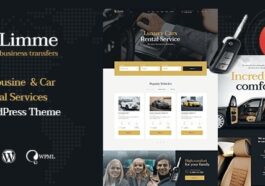 Limme Limousine Transfers & Car Dealer WordPress Theme + RTL Nulled Free Download