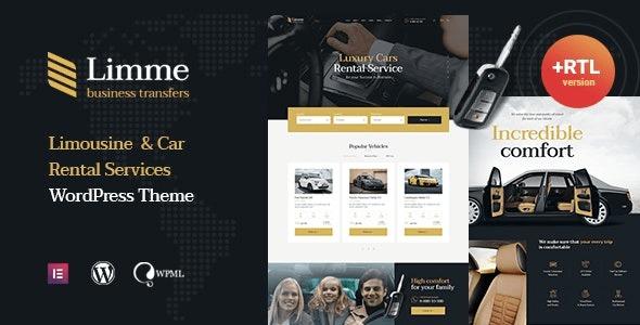 Limme Limousine Transfers & Car Dealer WordPress Theme + RTL Nulled Free Download