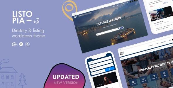 Listopia Directory, Community WordPress Theme Nulled Free Download