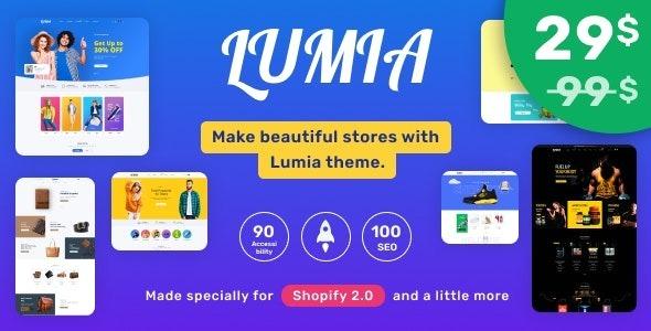 Lumia Multipurpose Shopify Theme OS 2.0 Multilanguage RTL Support Nulled Free Download