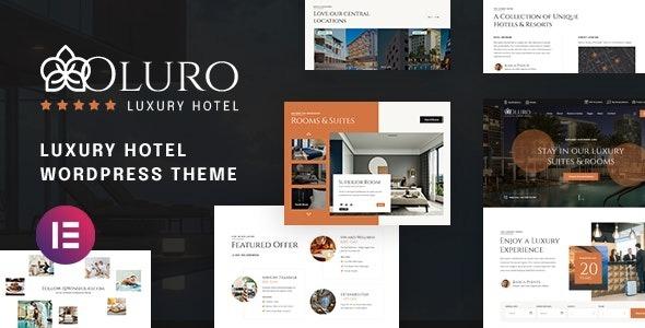 OLURO Luxury Hotel WordPress Theme Nulled Free Download
