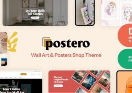 Postero Wall Art & Poster WooCommerce Theme Nulled Free Download