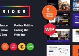 Prider LGBT & Gay Rights Festival WordPress Theme + Bar Nulled Free Download