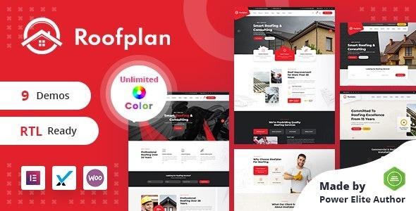 Roofplan Roofing Services WordPress Theme + RTL Nulled Free Download