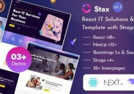 Stax React Nextjs IT Services & Startup Template Nulled Free Download