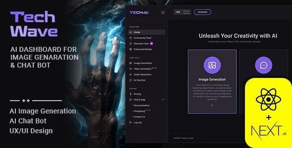 TechWave AI React NextJS Admin Template Nulled Free Download