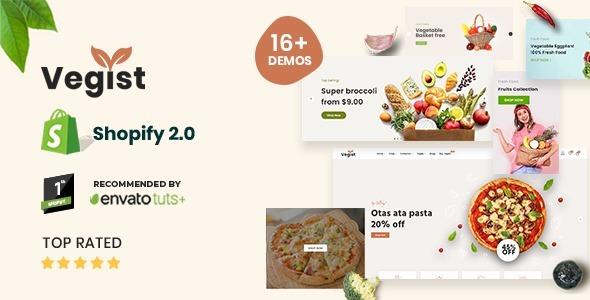 Vegist The Vegetables, Supermarket & Organic Food eCommerce Shopify Theme Nulled Free Download