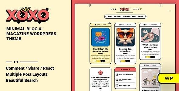 Xoxo Blog & Magazine WordPress Theme Nulled Free Download