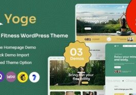 Yoge Fitness and Yoga WordPress Theme Nulled Free Download