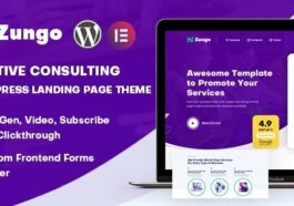 Zungo Creative Consulting Business WordPress Landing Page Theme Nulled Free Download