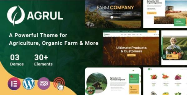 Agrul Agriculture WordPress Theme Nulled Free Download
