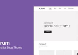 Aurum Minimalist Shopping Theme Nulled Free Download