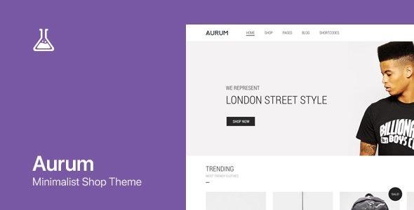 Aurum Minimalist Shopping Theme Nulled Free Download